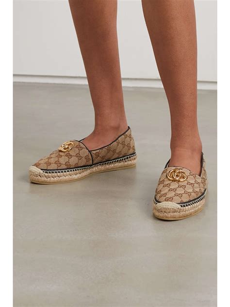 gucci pilar leather espadrilles review|Gucci espadrilles denim.